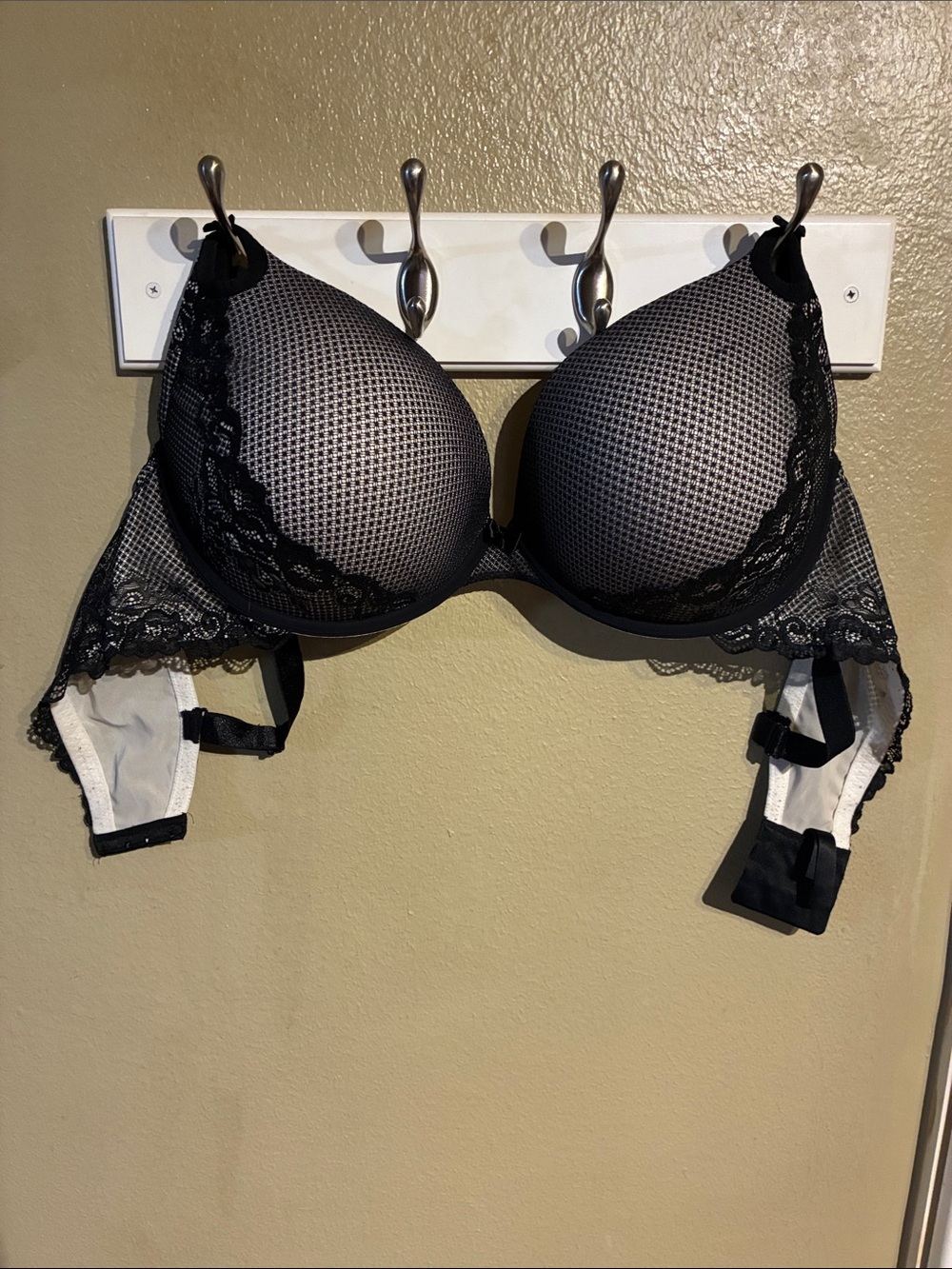 torrid Black Lace-Trim Push-Up Bra